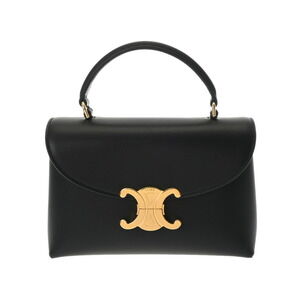 Celine Teen Nino Bag Shoulder Black Shiny Calfskin Handbag